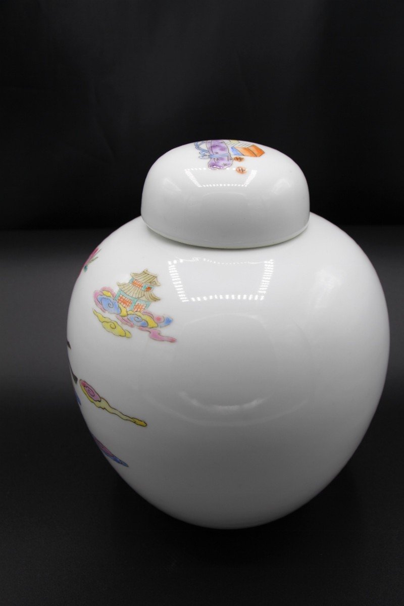 Chinese Porcelain Ginger Jar Vase Republic Period-photo-3