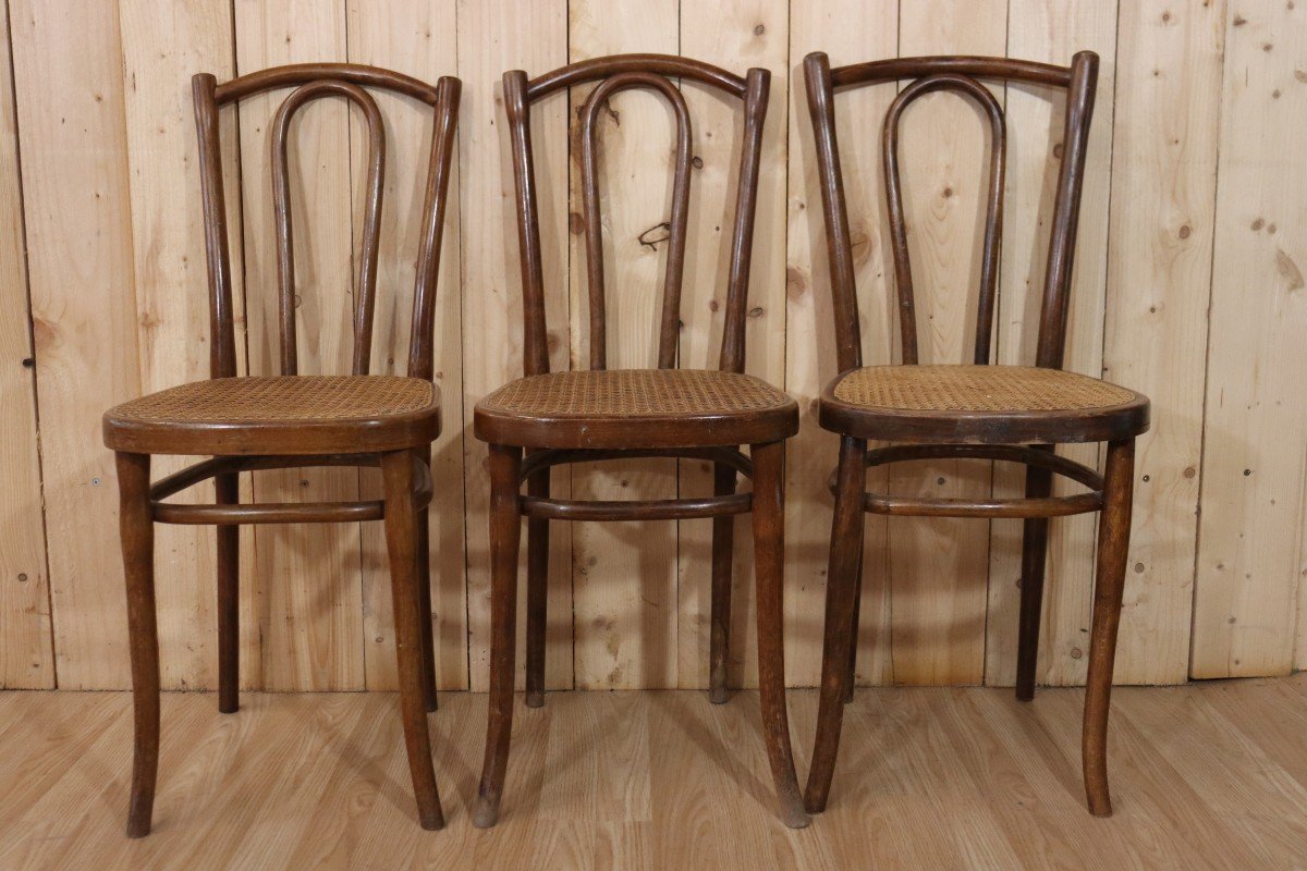 Set Of 6 Bistro Chairs No. 56 Thonet-photo-4