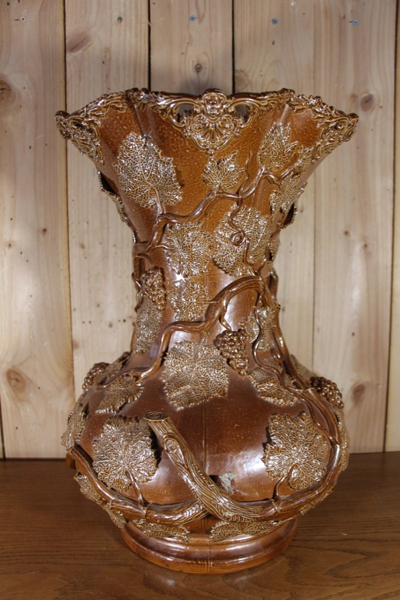 Large Beauvaisis Stoneware Vases-photo-1