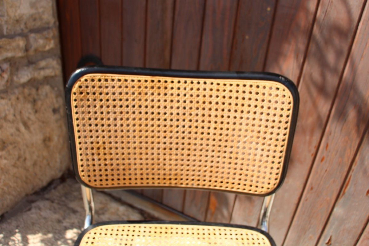 Set Of 6 B32 Dining Chairs By Marcel Breuer-photo-3