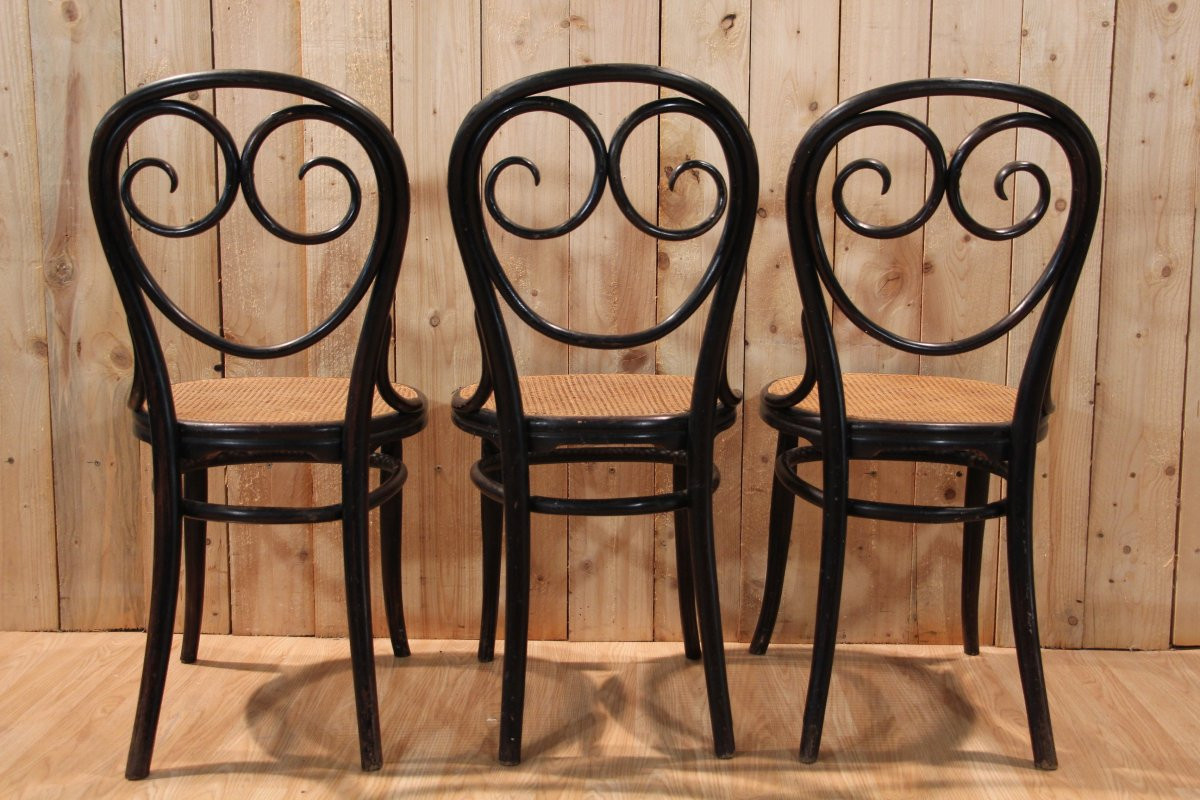 Série De 6 Chaises Thonet N°2 Napoléon III-photo-5
