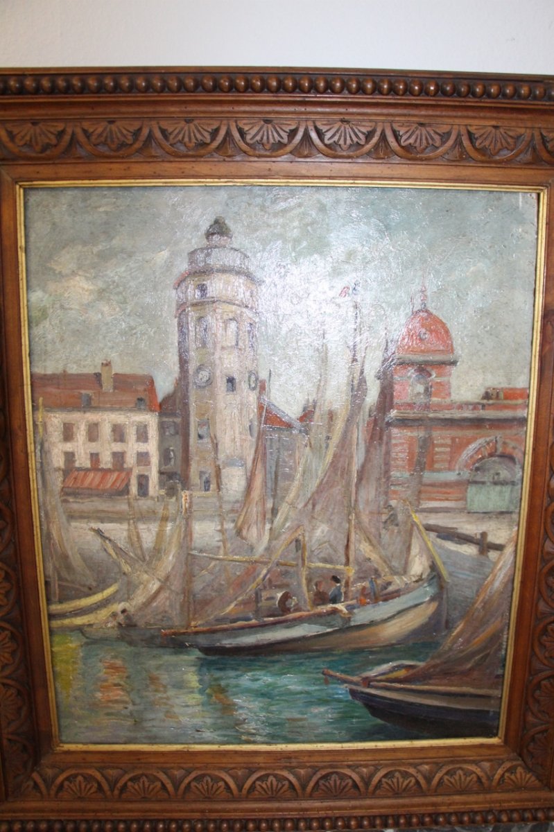 Oil On Panel Marine Sud De La France-photo-2