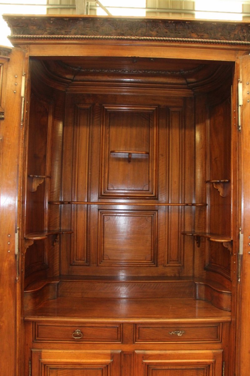 Importante Armoire De Présentation De Chateau ,époque Régence XVIIIeme -photo-5