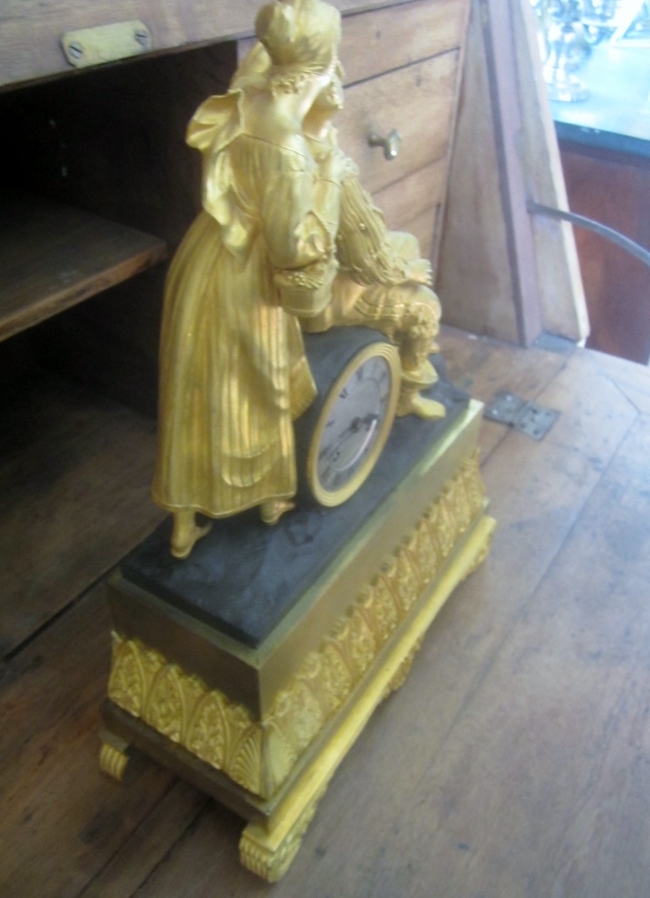 Gilt Bronze Clock Restoration Period-photo-3