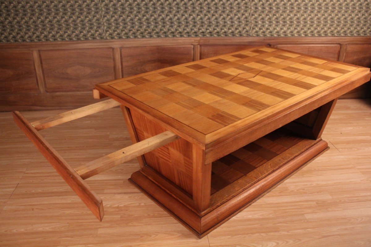 Art Deco Checkered Dining Table-photo-2