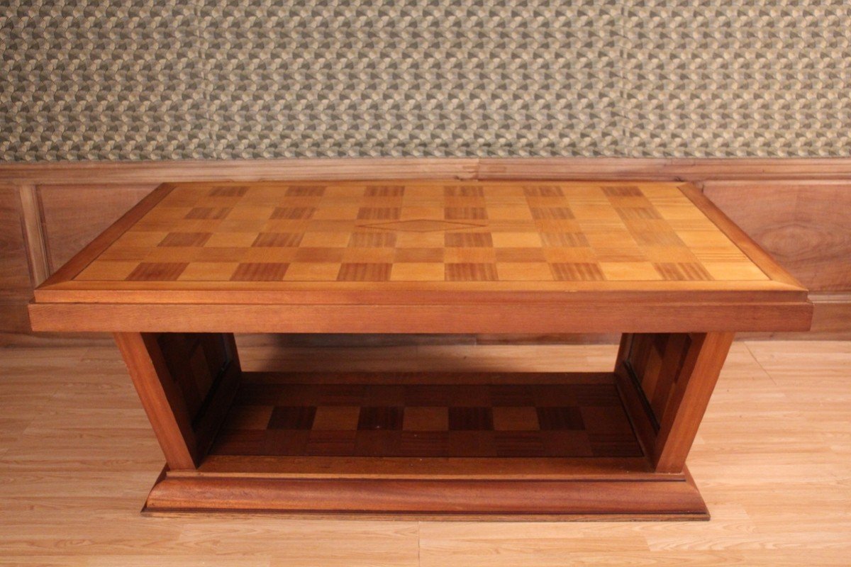 Art Deco Checkered Dining Table-photo-3