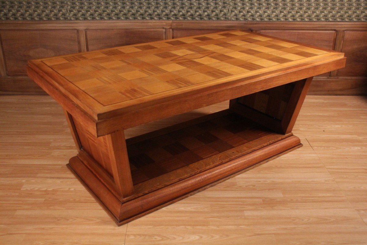 Art Deco Checkered Dining Table