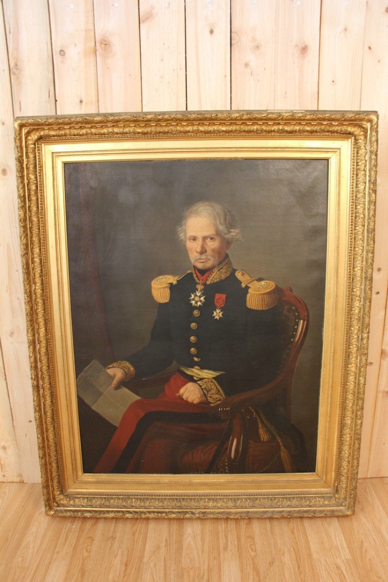 Huge Portrait Of General Gorsse, Deputy And Mayor Of Albi 1853-photo-2