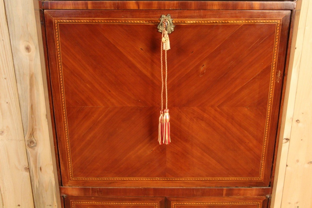 Louis XVI Period Secretary In Marquetry-photo-4