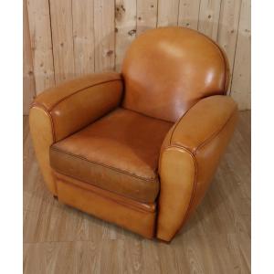 Fauteuil Club Vintage En Cuir