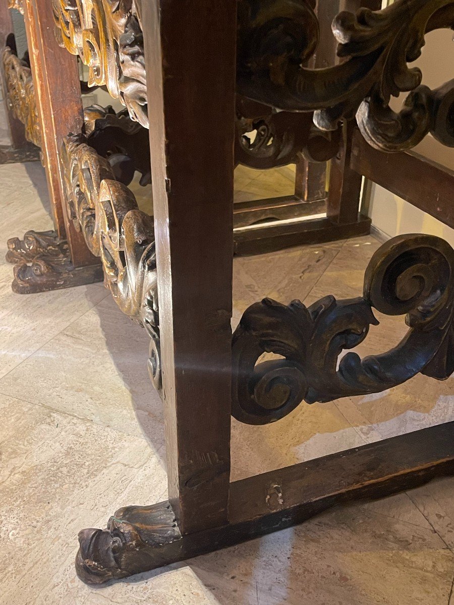 Very Large Pair Of Armchairs, Italy, Tuscany, 17th C.-photo-3