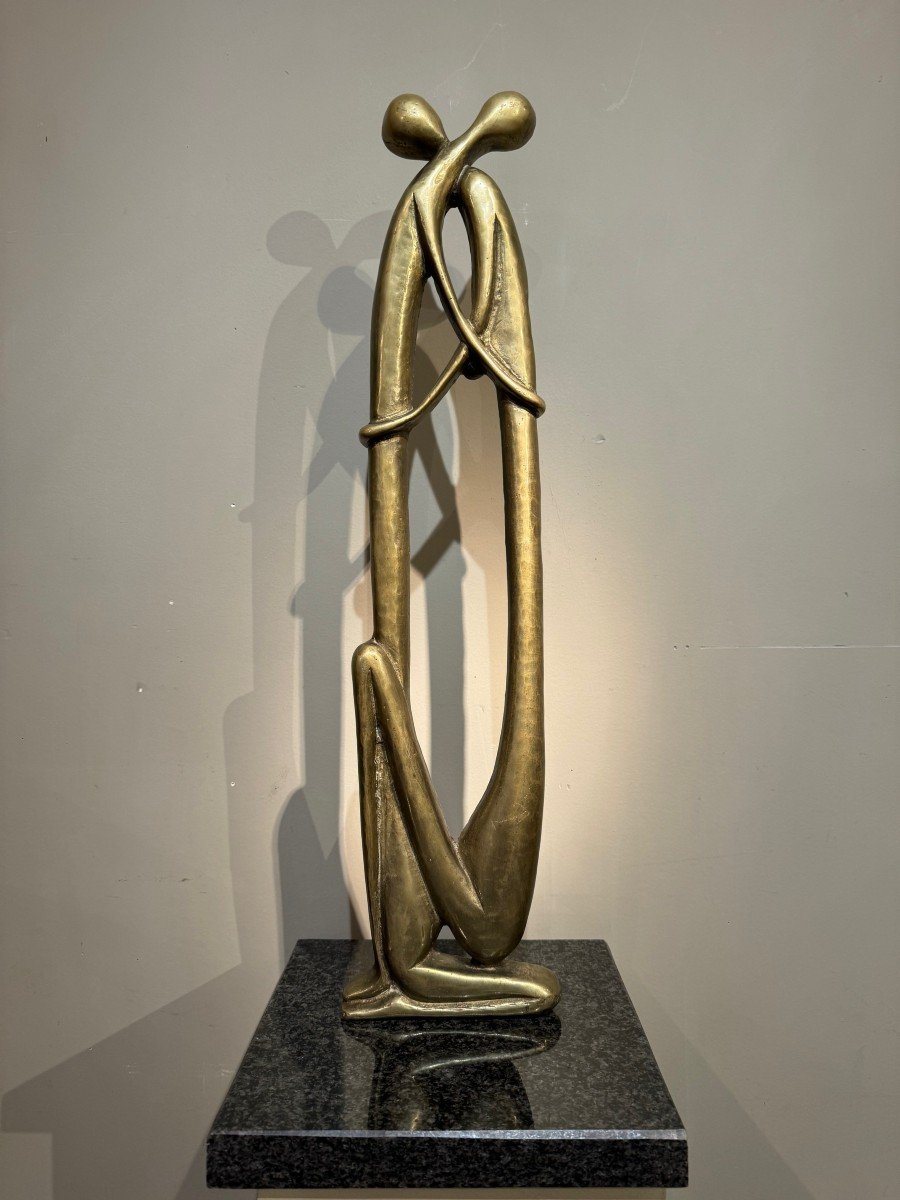 " The Coupling", Bronze, Around 1950-photo-2