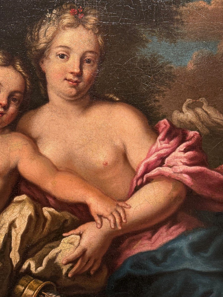 "venus And Love", French School, Circa 1750-photo-4