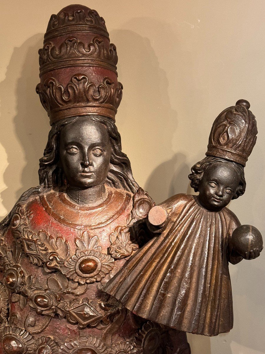 Grande Vierge noire à l'Enfant, Roussillon, 18e S.-photo-2