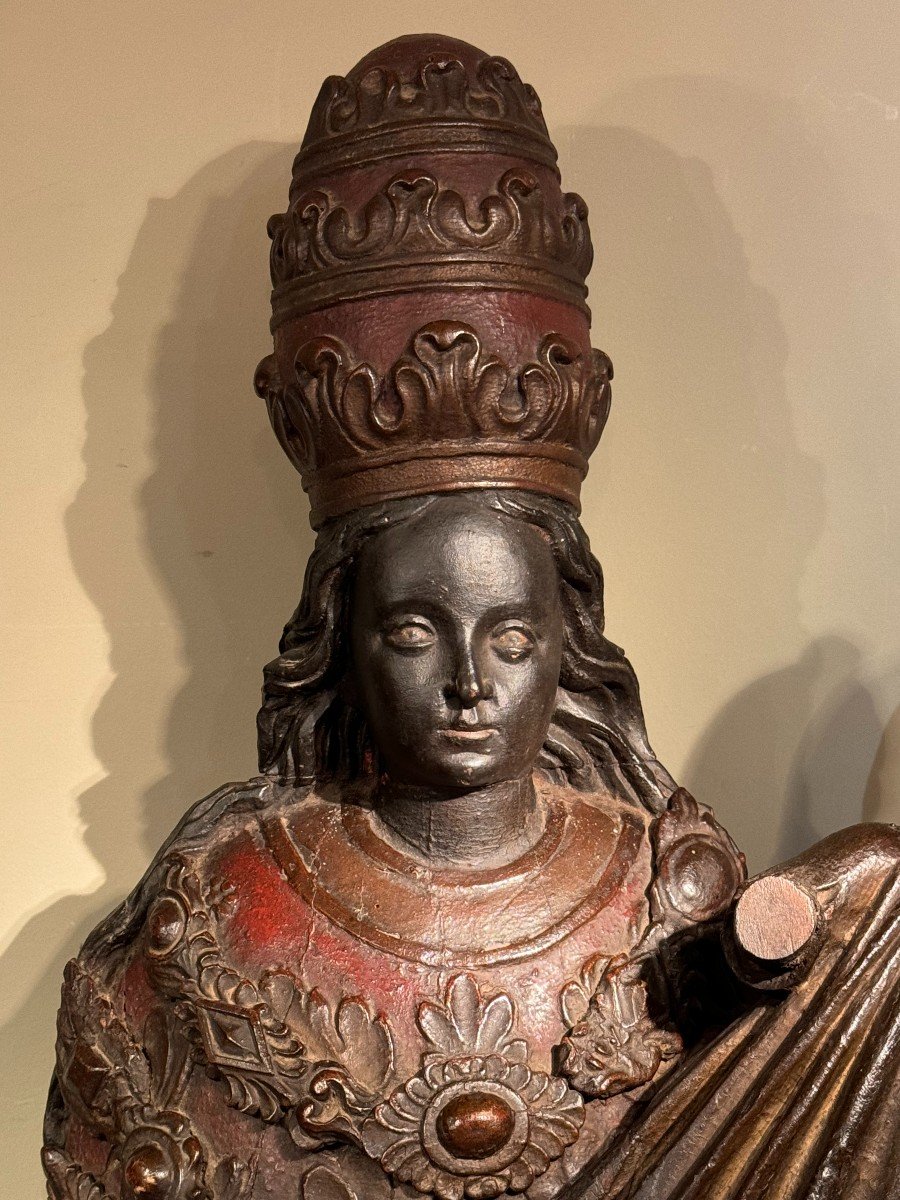 Grande Vierge noire à l'Enfant, Roussillon, 18e S.-photo-3