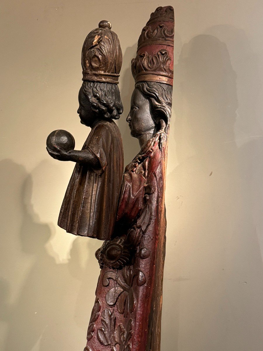 Grande Vierge noire à l'Enfant, Roussillon, 18e S.-photo-5