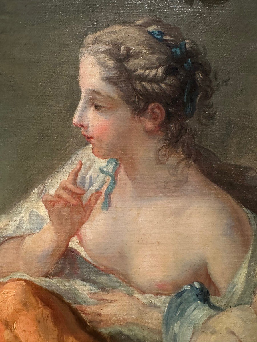 "Vénus dans les forges de Vulcain", Atelier De François Boucher? Fin Du 18e S.-photo-4