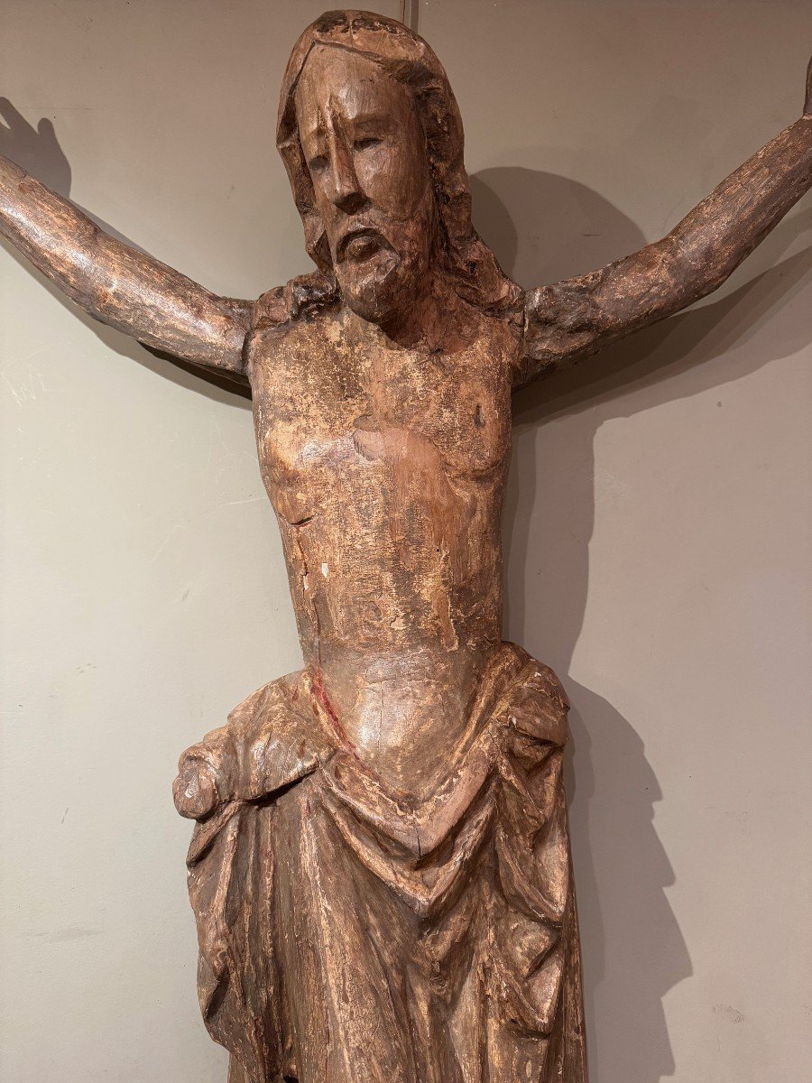 Very Large Christ, South Germany, 2nd Half Of The 14th Century-photo-2