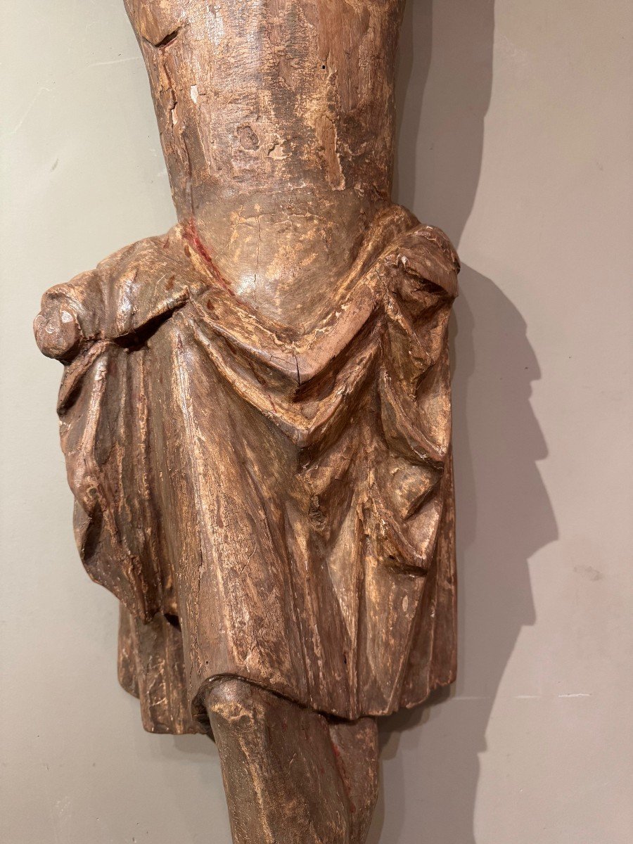 Very Large Christ, South Germany, 2nd Half Of The 14th Century-photo-3