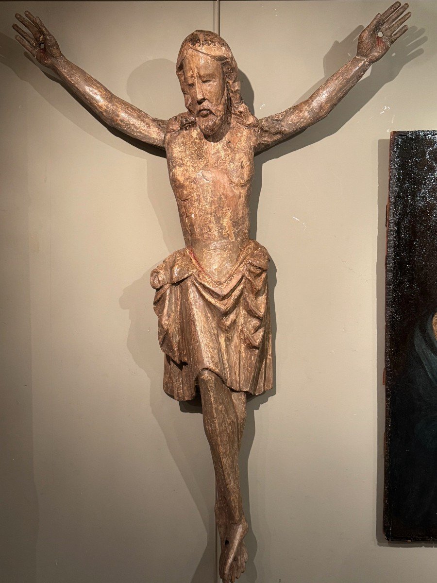 Very Large Christ, South Germany, 2nd Half Of The 14th Century-photo-4