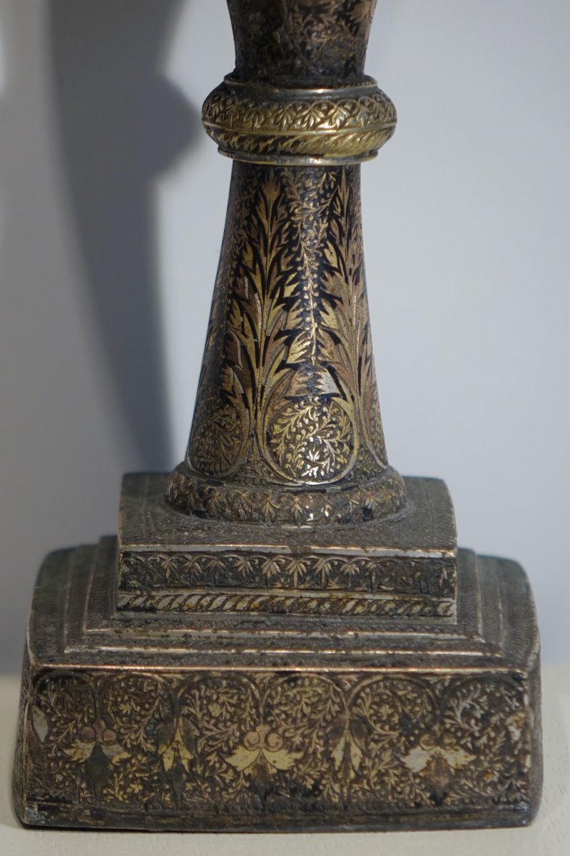 Hûkka, Base Of Hookah, Persian Or North India, 19th C.-photo-2