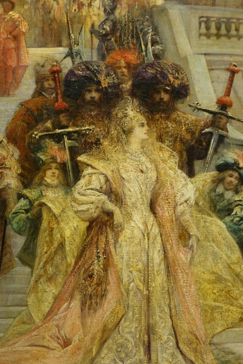 "La visite de la reine de Saba", Georges CLAIRIN 1843-1919-photo-3