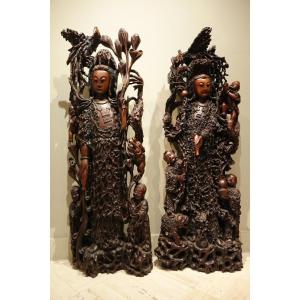 Two Guanyins China. 19th Century