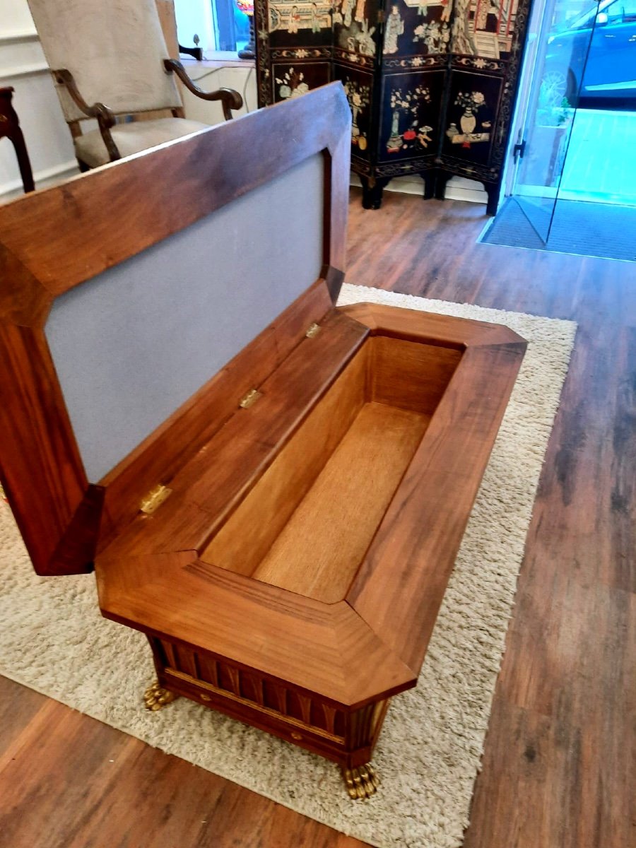 Pair Of Directoire Style Benches, Early 20th Century. Decorator's Work-photo-2