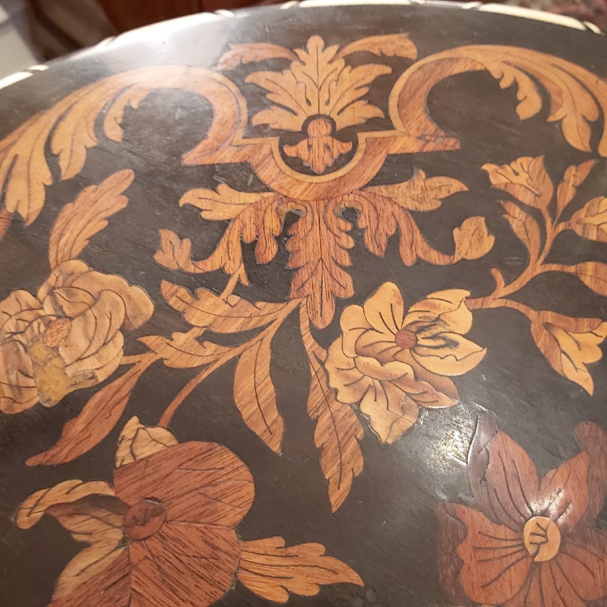 Pedestal-sélecte Twisted In Marquetry, Louis XIV Style, 19th Century-photo-4