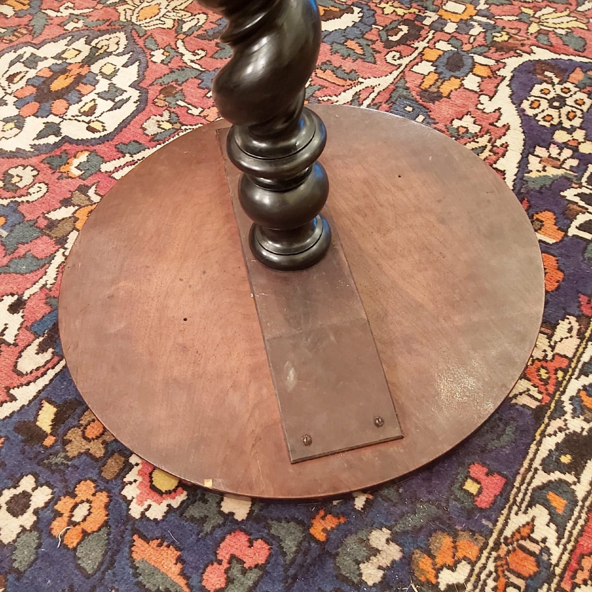 Pedestal-sélecte Twisted In Marquetry, Louis XIV Style, 19th Century-photo-7