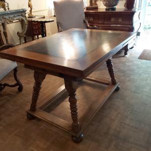 Swiss "chalet" Table, Late 18th Early 19th Century In Walnut, Slate Tray;