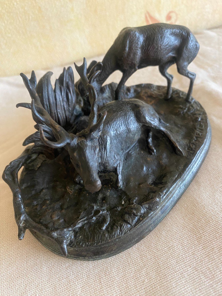 Bronze Animalier Signé " P.J. Mêne"