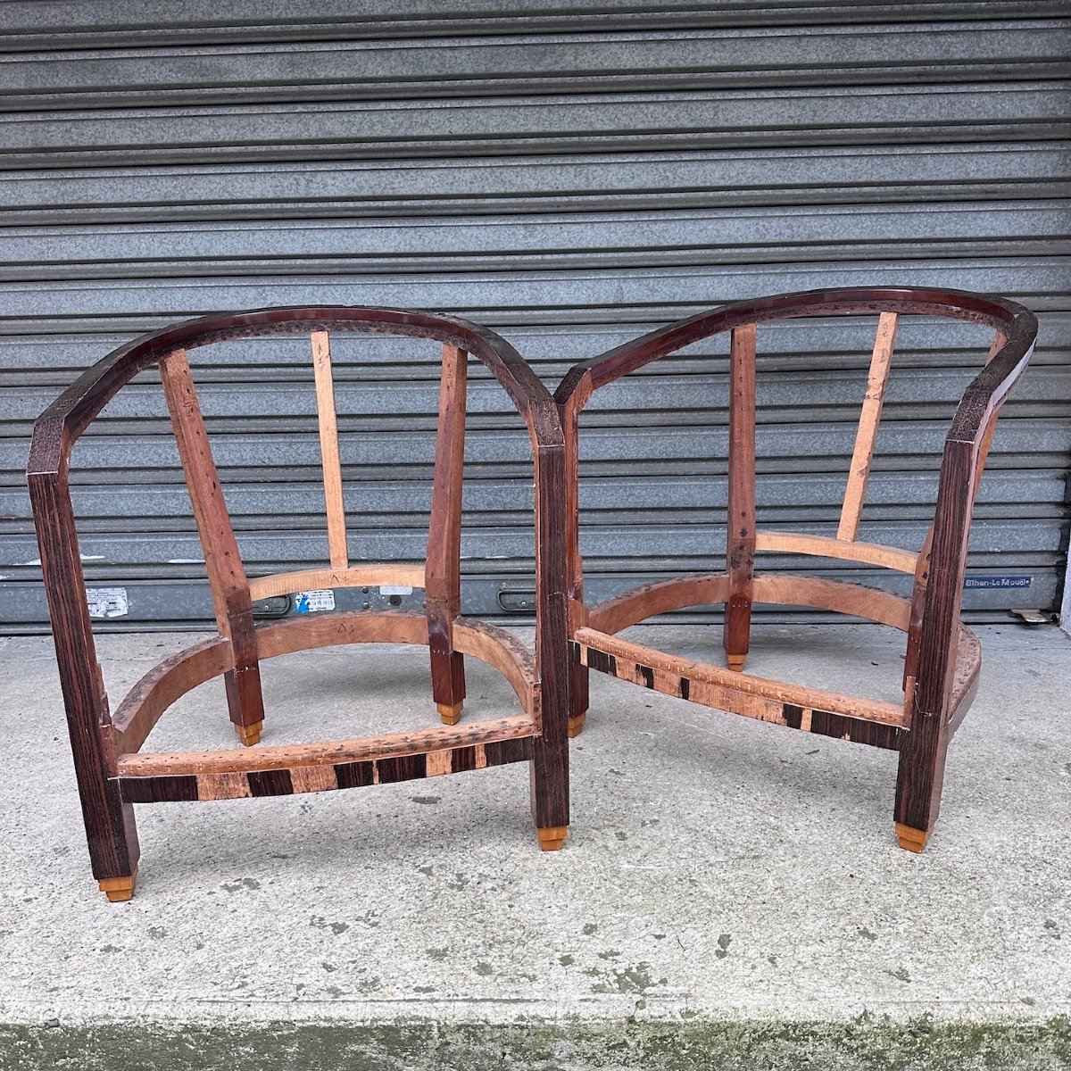 Pair Of Art Deco Armchairs