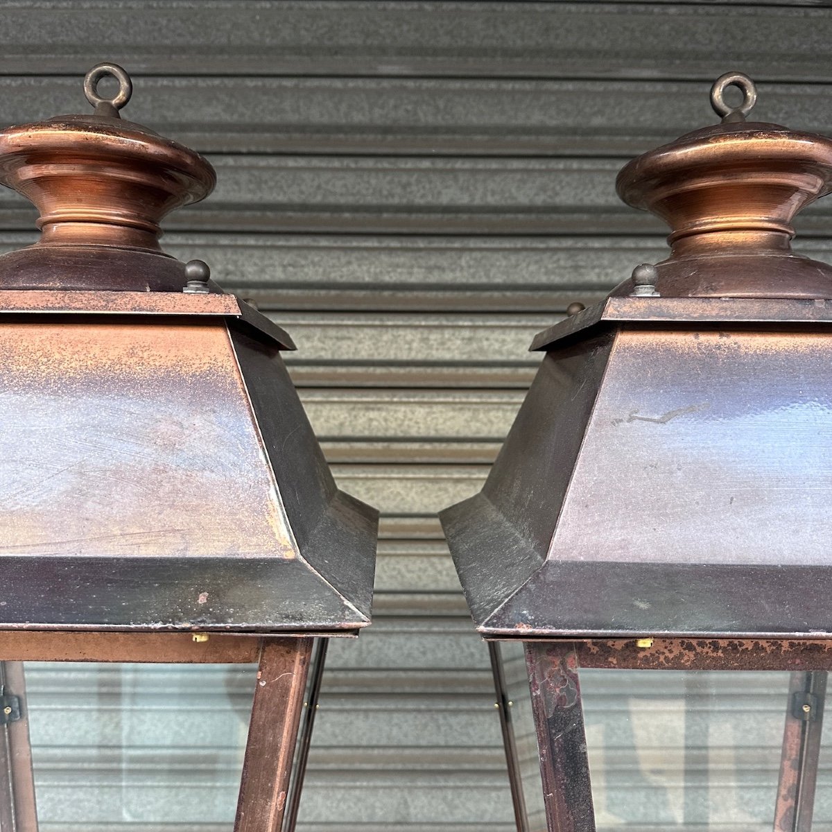 Pair Of Copper Lanterns -photo-3