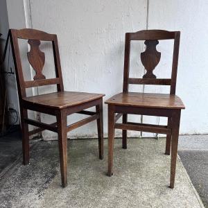 Pair Of Directoire Chairs