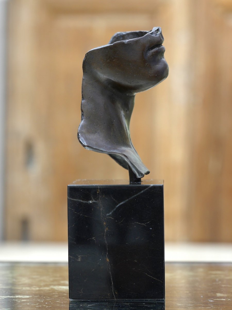 Sculpture Bronze « tête d’homme » par Igor Mitoraj -photo-4