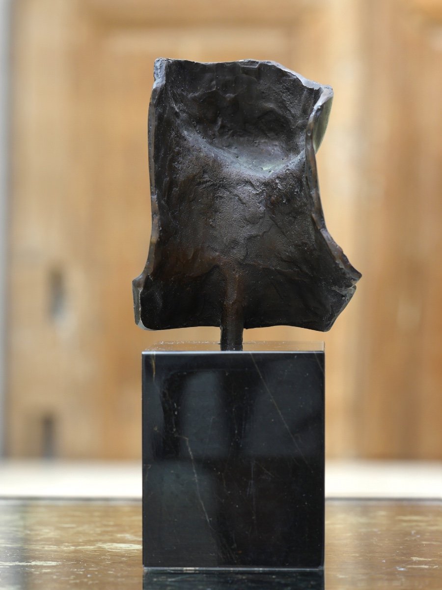 Sculpture Bronze « tête d’homme » par Igor Mitoraj -photo-1