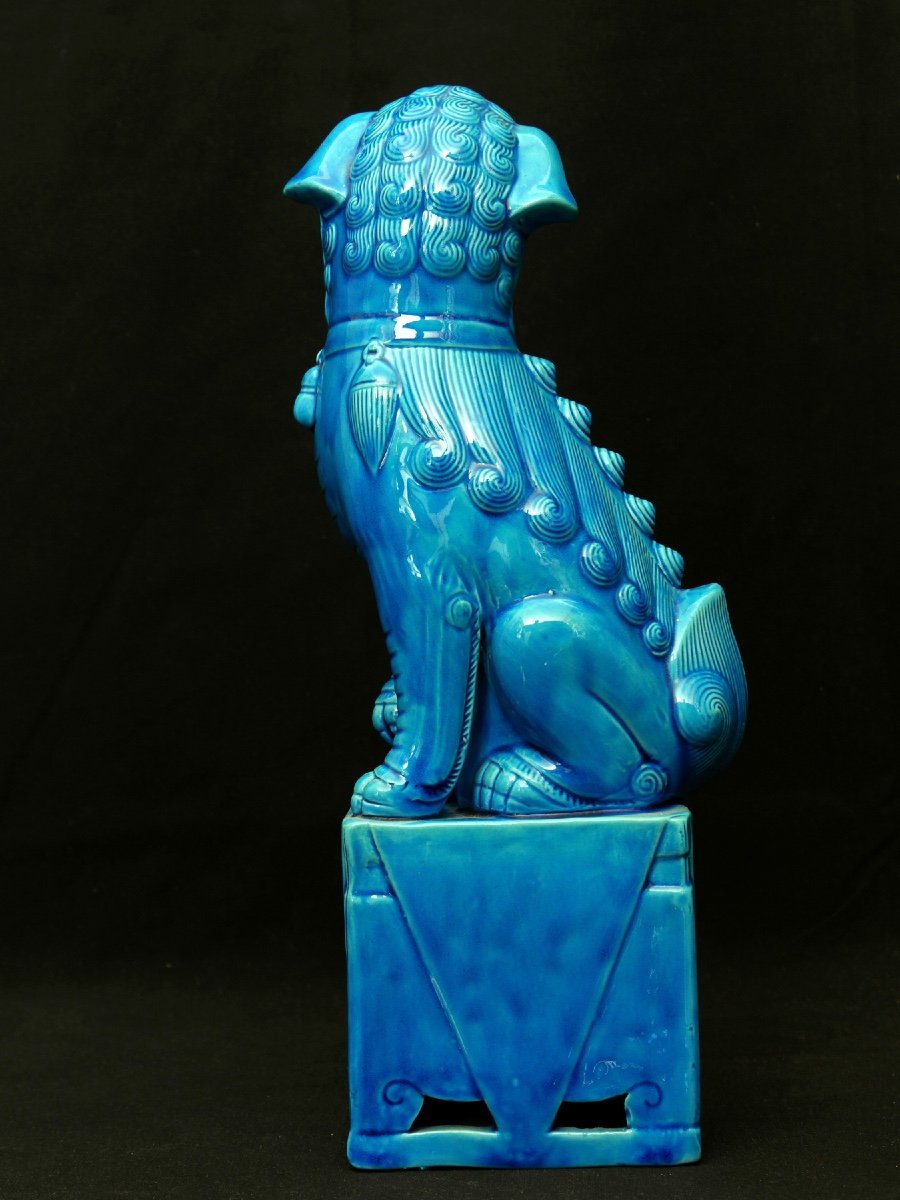 Large Pair Of Earthenware Fo Dogs -photo-4