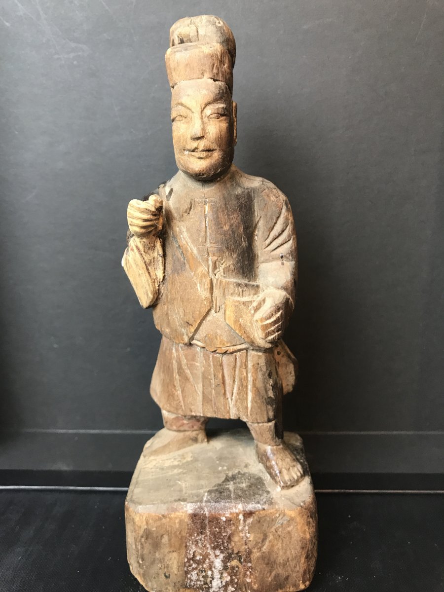 Taoist Asian Character In Wood XIX Eme