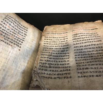 Bible Éthiopienne Manuscrite XIX Eme