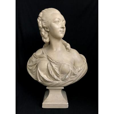 Very Large Bust After Pajou Of The Comtesse Du Barry