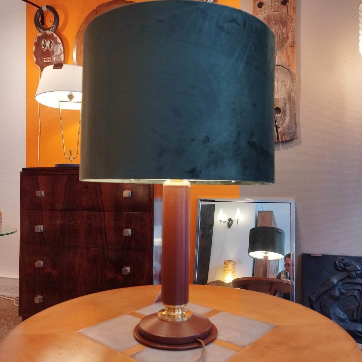 Le Tanneur Leather Lamp-photo-3