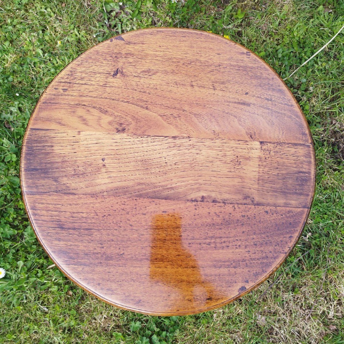 Side Table Or Stool In Solid Oak-photo-2