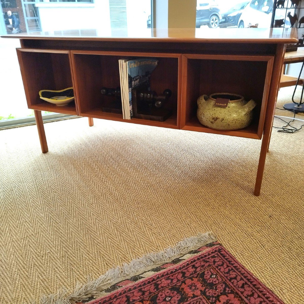 Double-sided Desk By Arne Vodder In Teak-photo-5