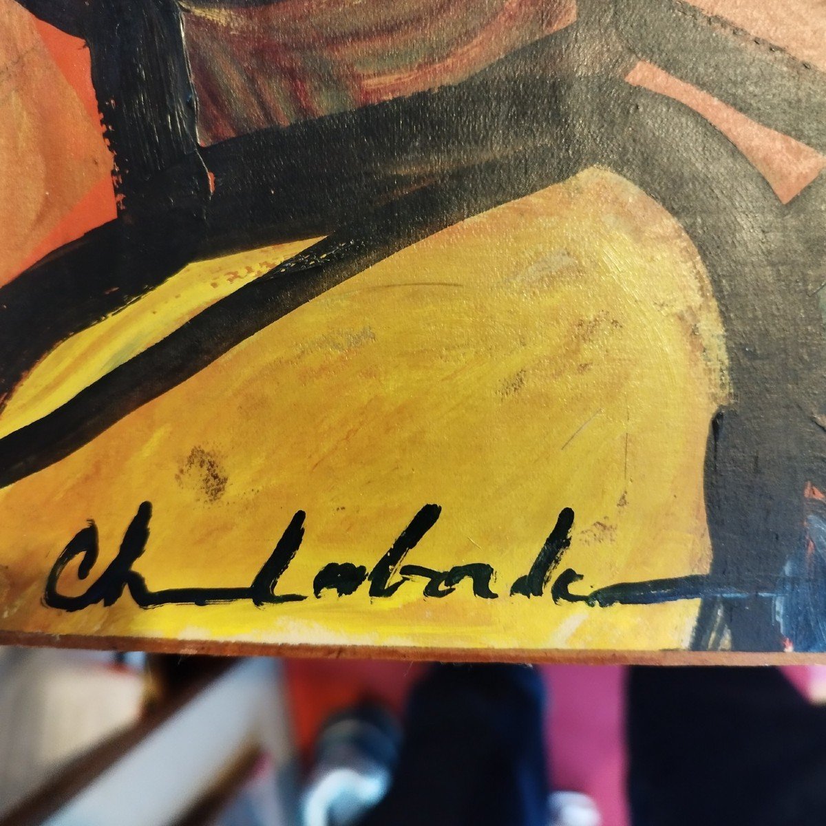 Painting Signed Laborde-photo-1