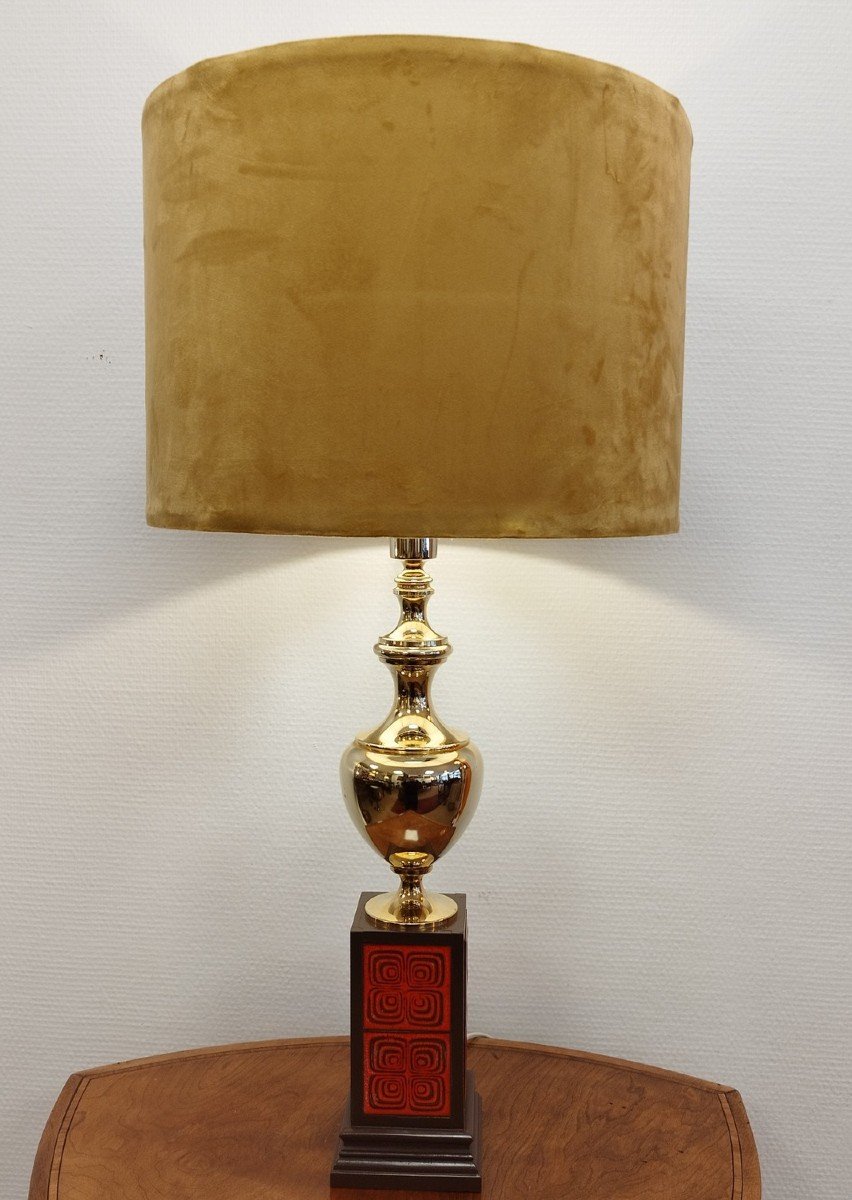 Grande Lampe Avec Carreaux De Céramique