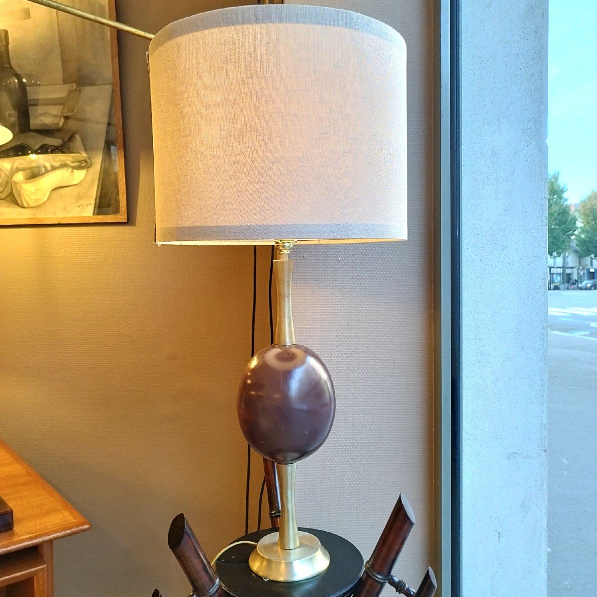 Bronze And Ceramic Lamp