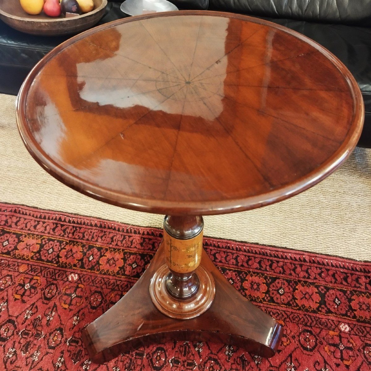 19th Century Mahogany Pedestal Table-photo-2