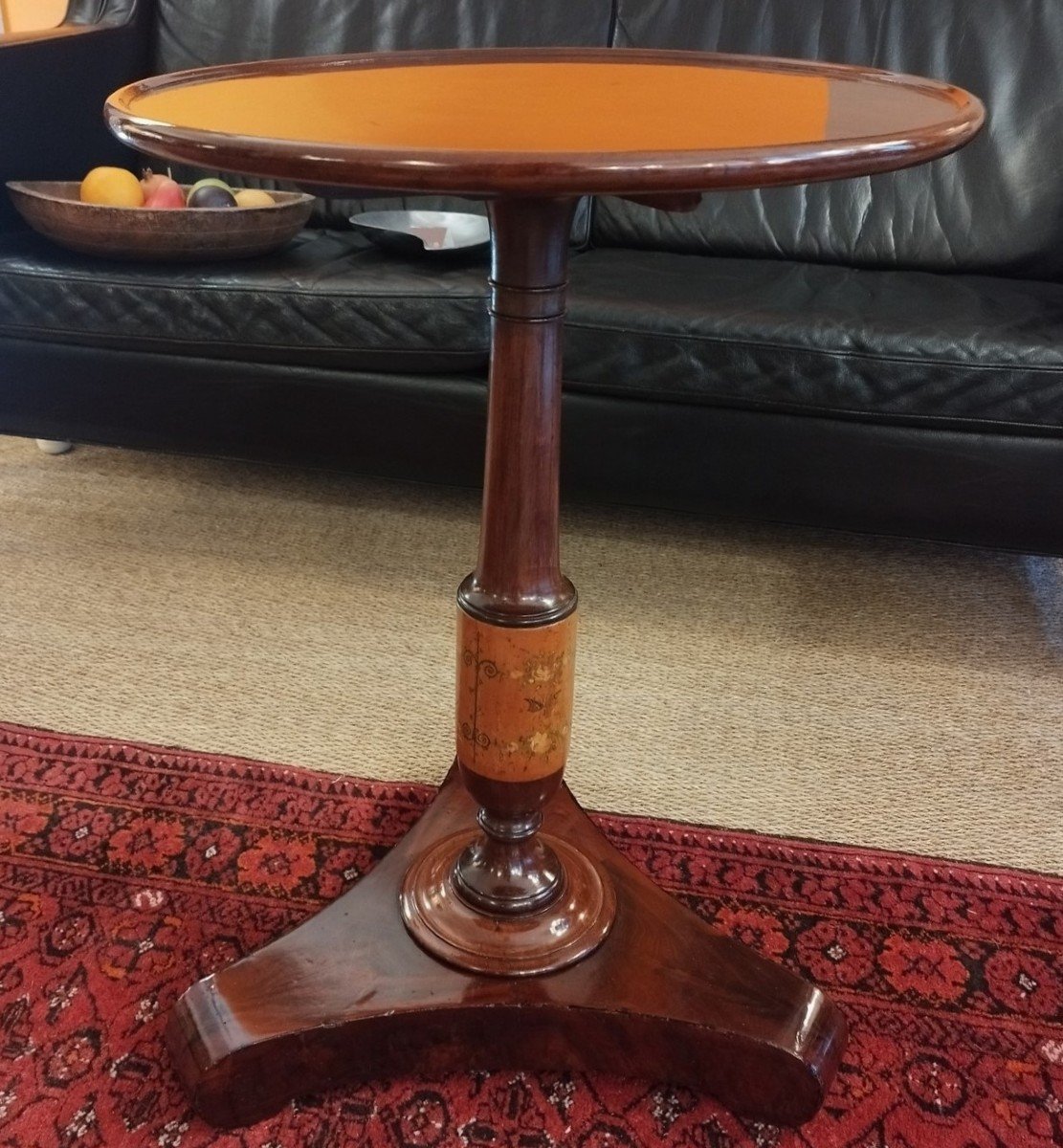 19th Century Mahogany Pedestal Table-photo-3