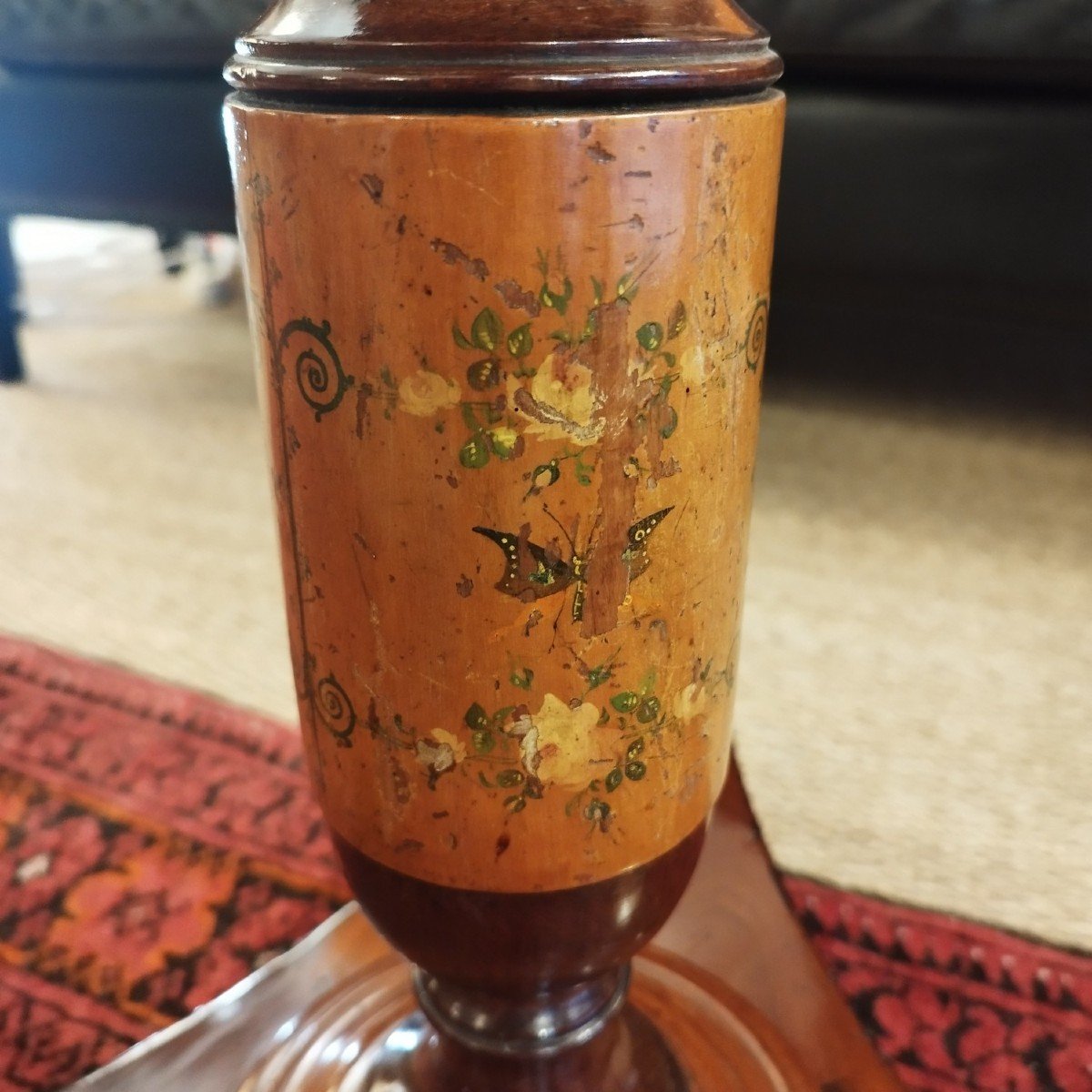 19th Century Mahogany Pedestal Table-photo-2